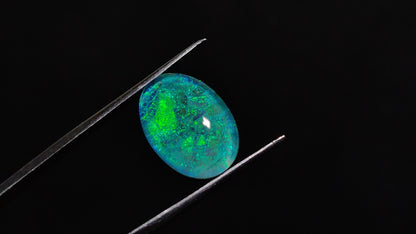 Monarch Opal Doublet Sterling Opal Cabochon