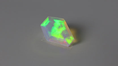 Step Faceted Ethiopian Opal Coffin