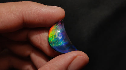 Aurora Opal Crescent Doublet