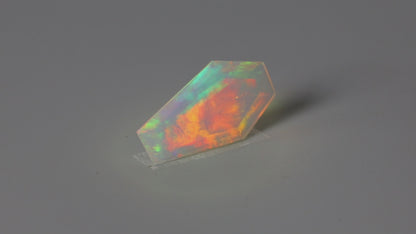 Step Faceted Ethiopian Opal Coffin