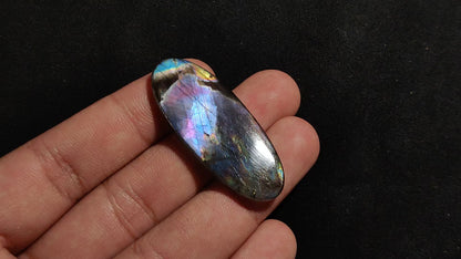 Electric Purple Spectrolite Cabochon
