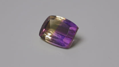Faceted Ametrine AAA Perfect Bicolor