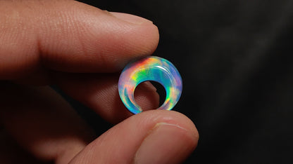 Aurora Opal Crescent Doublet
