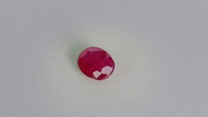 Faceted Natural Indian Ruby