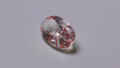 Faceted Lepidocrocite In Quartz