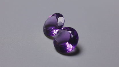 AAA Fine Amethysts Faceted Pair