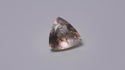 Lepidocrocite In Quartz Faceted