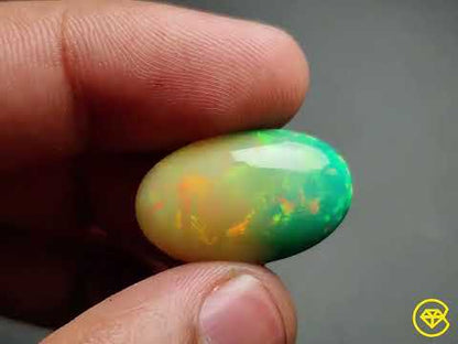Ethiopian Black Opal Cabochon