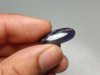 Bloodshot Iolite Sunstone Cabochon with Confetti