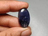 Bloodshot Iolite Sunstone Cabochon with Confetti