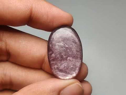 Gem Lepidolite Mica Cabochon Deep Purple