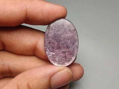 Gem Lepidolite Mica Cabochon Deep Purple