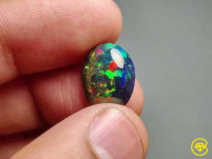 Ethiopian Black Opal Cabochon
