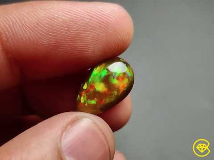 Natural Dark Ethiopian Opal Cabochon