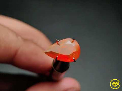 Faceted Mexican Fire Opal