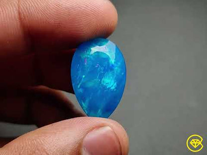 Faceted Ethiopian Black Opal