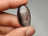Bloodshot Iolite Sunstone Cabochon with Confetti