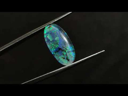 Monarch Opal Doublet Sterling Opal Cabochon