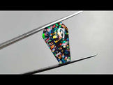 Crushed Aurora Opal Inlay With Himalayan Quartz Doublet Coffin