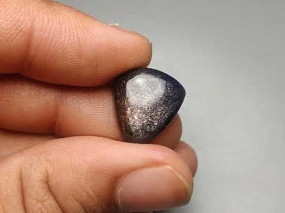 Bloodshot Iolite Sunstone Cabochon with Confetti