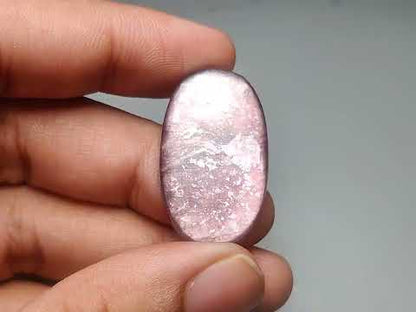 Gem Lepidolite Mica Cabochon Deep Purple
