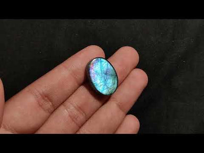 Electric Blue Spectrolite Cabochon