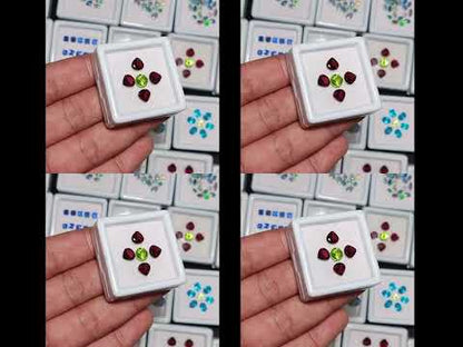 High Graded Arizona Peridot & Mozambique Garnets Sets