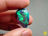 Faceted Ethiopian Welo Black Cabochon Opal