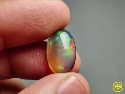 Ethiopian Black Opal Cabochon